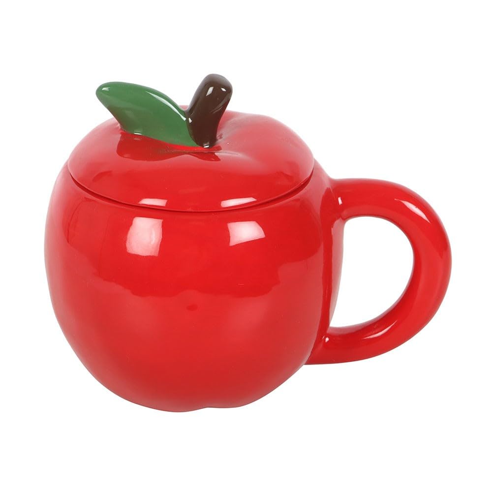 Blue Pirate Apple Shaped Lidded Mug