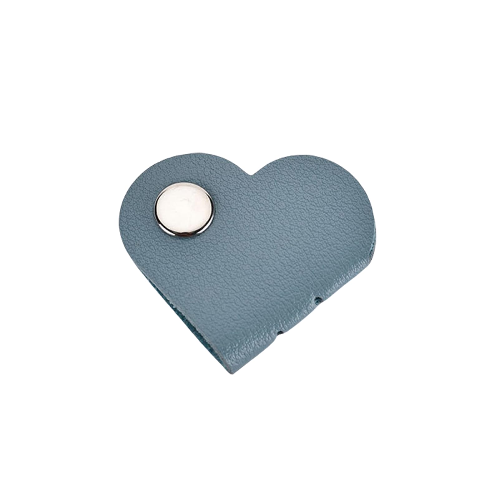 Portable PU Leather Cable Management Organiser Heart Shaped Cord Keeper for Electronics Earphones Charging Wire PU Leather Cord Organiser