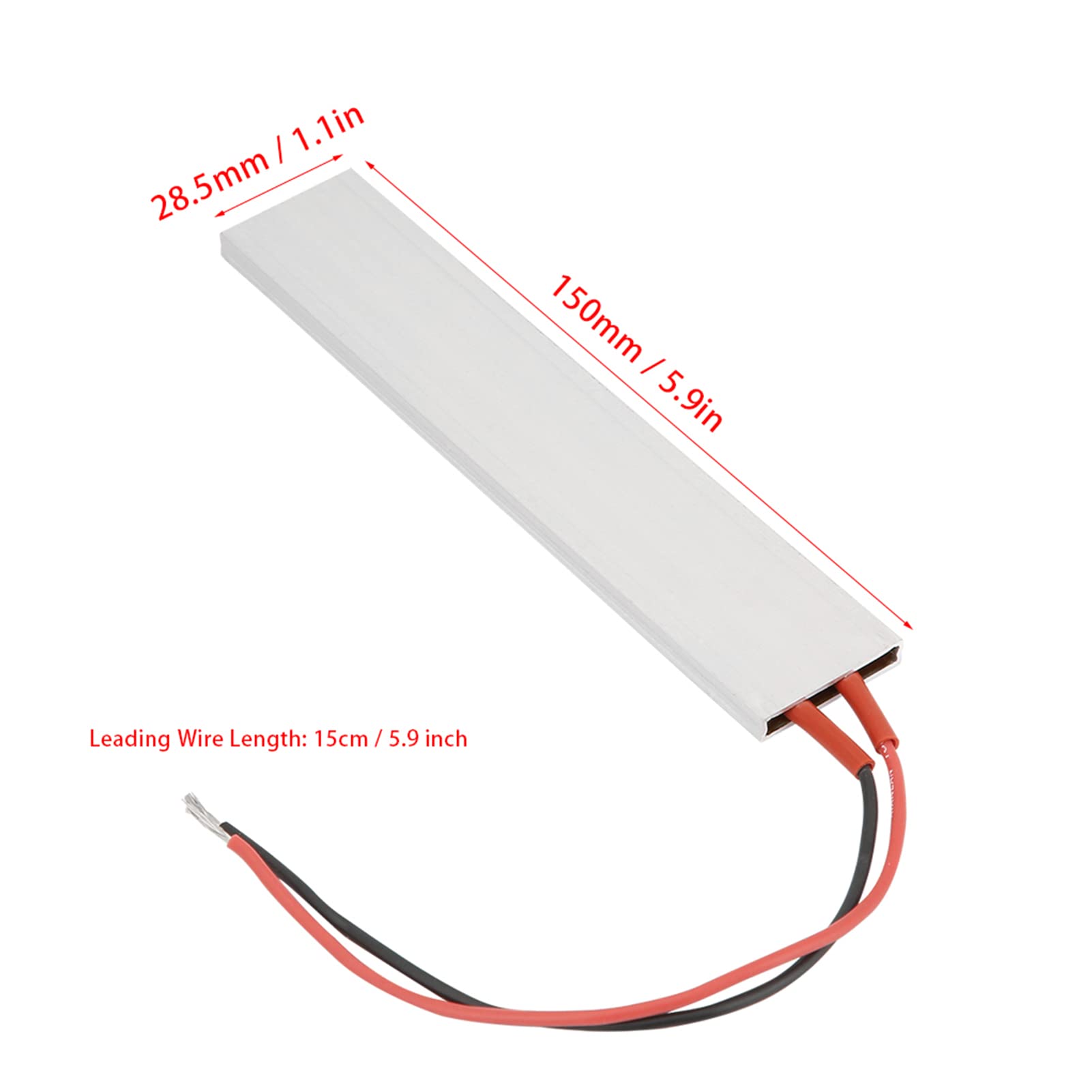 QANYEGN PTC Heating Elements,Thermostatic Heating Plate,Aluminum Housed PTC Heating Elements Plate, for Home Office Workshop Etc(12V 220?)