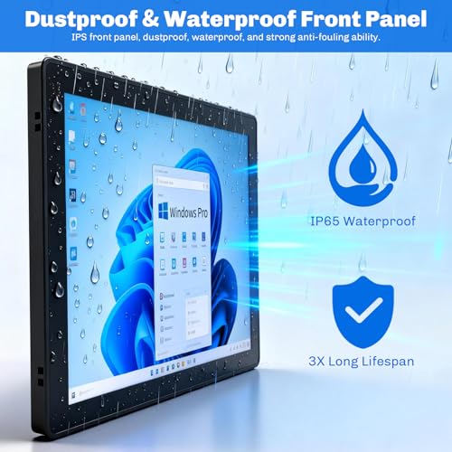 Image of 8 inch Embedded-Industrial-Panel-PC, Win11 Pro 10 Point Capacitive Industrial-Touch-Screen-Panel-Computer PC, Core i3-7100U / 8GB-DDR4 RAM 256GB SSD, 1920 * 1080 IPS