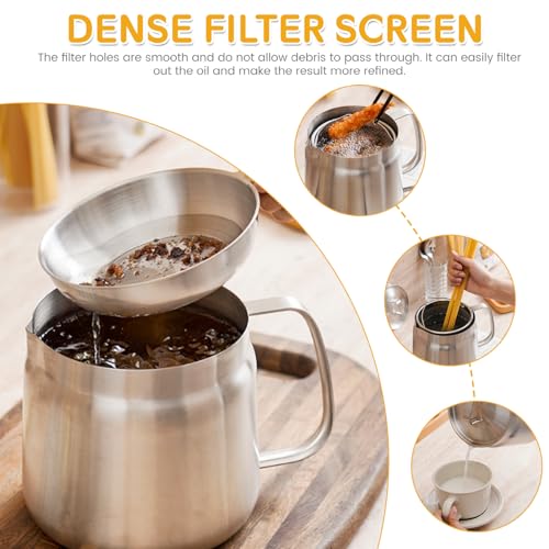 Friteuse multifonctionnelle 2L en inox avec passoire et récipient