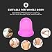 MEINAIER Anti Cellulite Vacuum Cups Silicone Cupping Set Medical Therapy Massage For Face & Body, Muscle Relaxation Anti-aging Wrinkle Cup( 2pcs / Set , Size L + Size M )