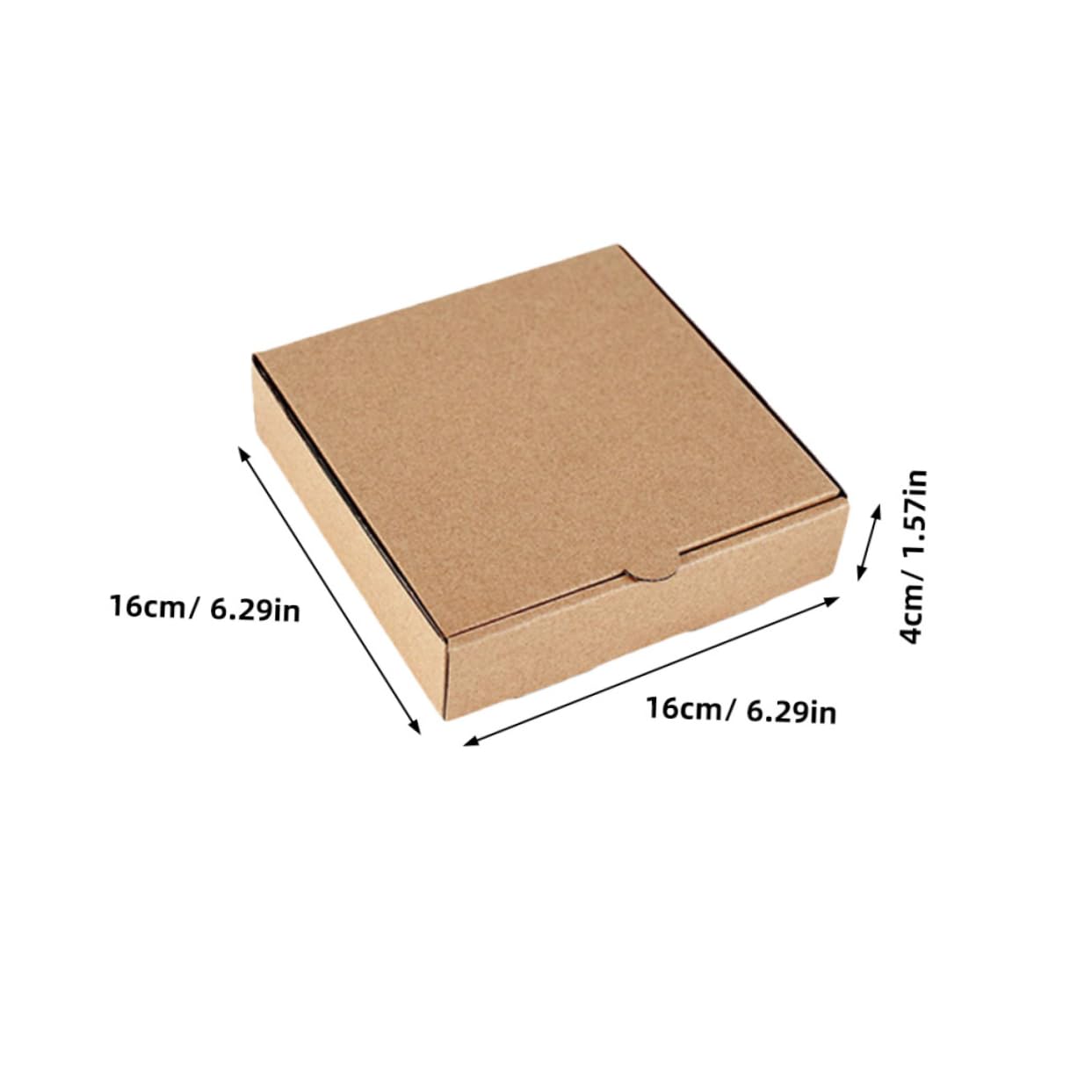 NAMOARLY Pizza Boxes 10pcs Mini Cardboard Silicone Boxes Reusable Easy to Assemble Pizza Storage