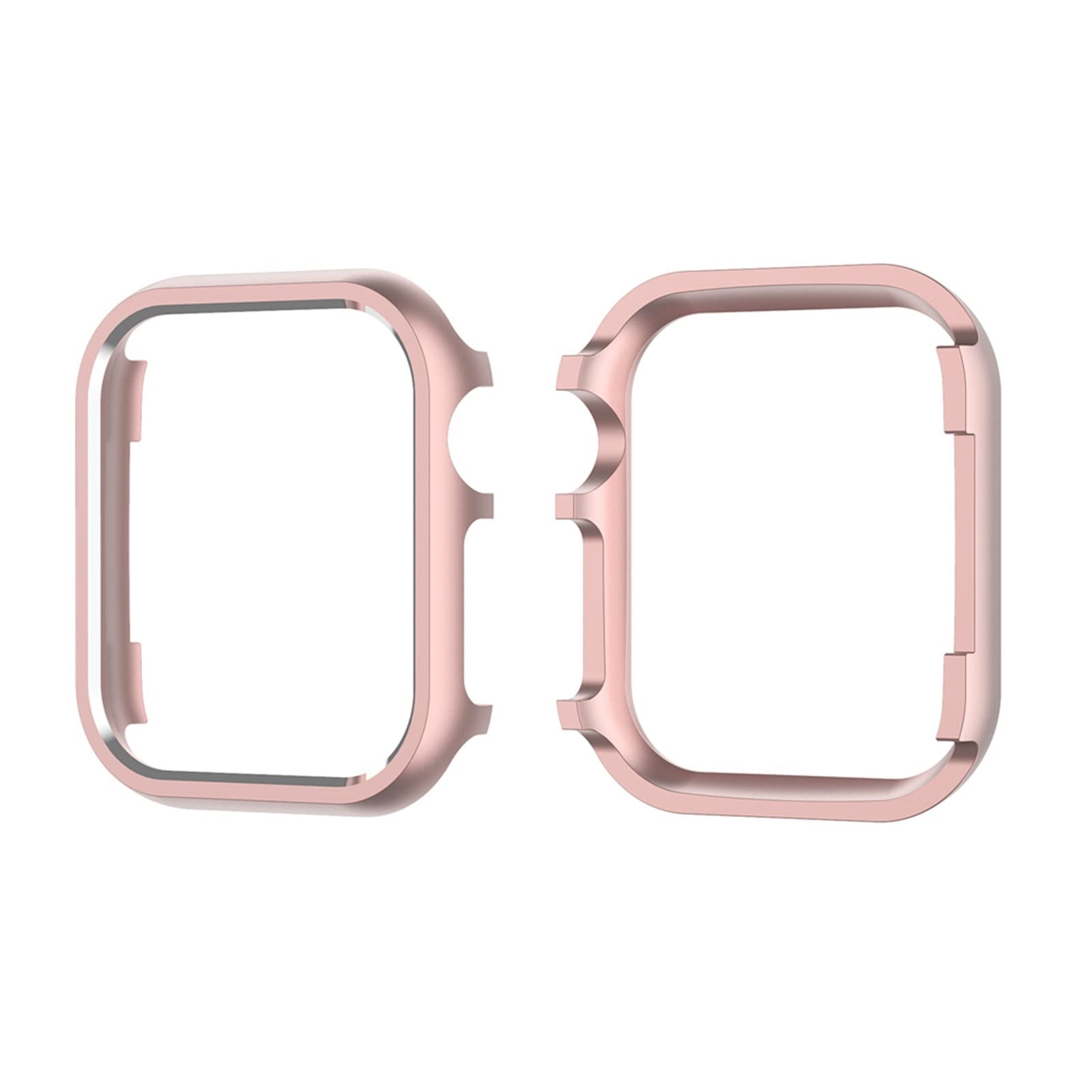 Boîtier en métal Apple Watch rose brillant anti-choc pour cadre iWatch 42mm