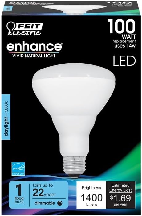 Feit Electric BR30 E26 (Medium) LED Bulb Daylight 100 Watt Equivalence 1 pk - Case of: 1