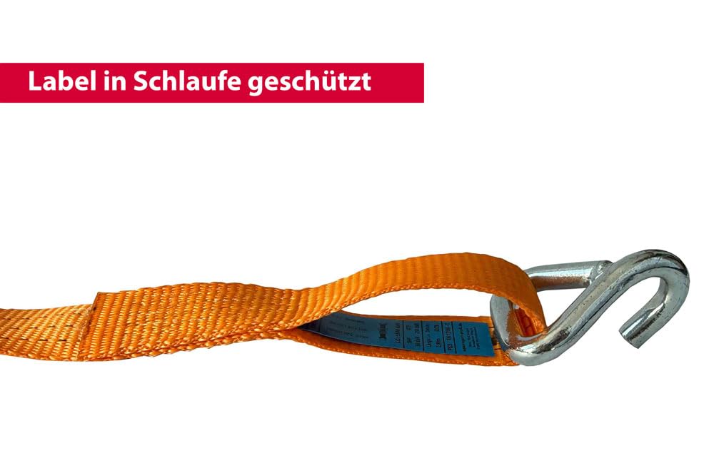 4X Spanngurt Auto Transport 35mm LC 1500 daN Zurrgurt Radsicherung PKW KFZ Trailer Reifengurt (3) - Made in Germany