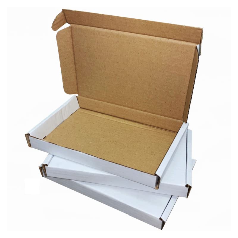 SelfHold White Large Letter Postal Boxes (160 x 112 x 20mm) - A6 C6 PIP Boxes, Cardboard Shipping Postal Box (Pack of 200)
