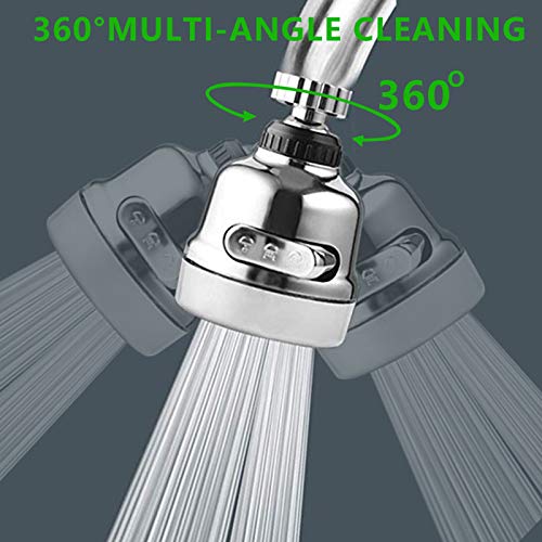 Movable Kitchen Faucet Head 360° Rotatable Faucet Sprayer Head Replacement Anti -Splash Tap Booster Shower and Water Saving Faucet for Kitchen (360° Faucet Head) Novsix - Thumbnail 4