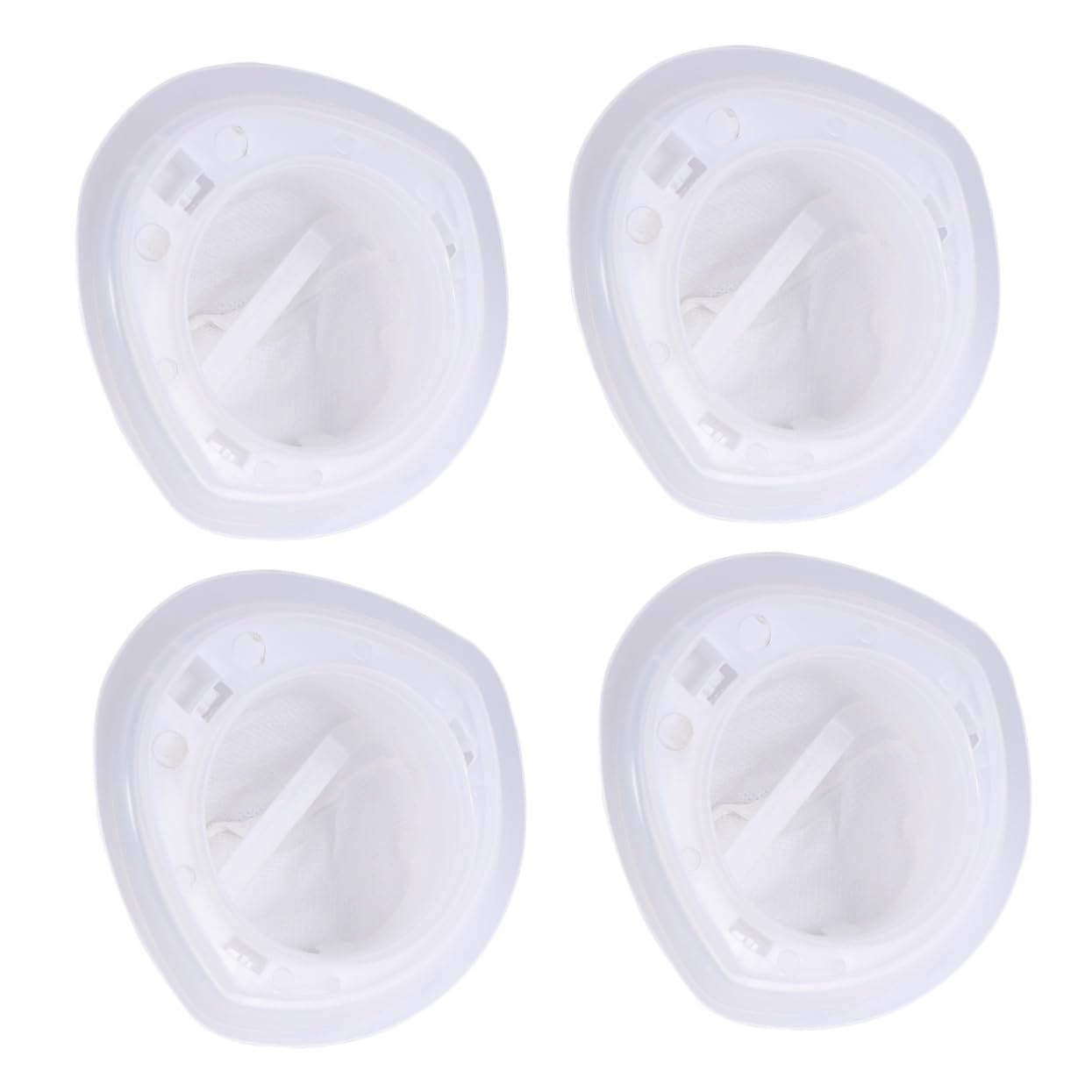 ULDIGI 4pcs Replacement Filter Hand-held Vacuum Hand Vacuum Filters Cordless Vacuum Replacement Vacuum Attachment Manual Vacuum Sweeper Cordless Handheld Vacuum Cleaner Vacuums White