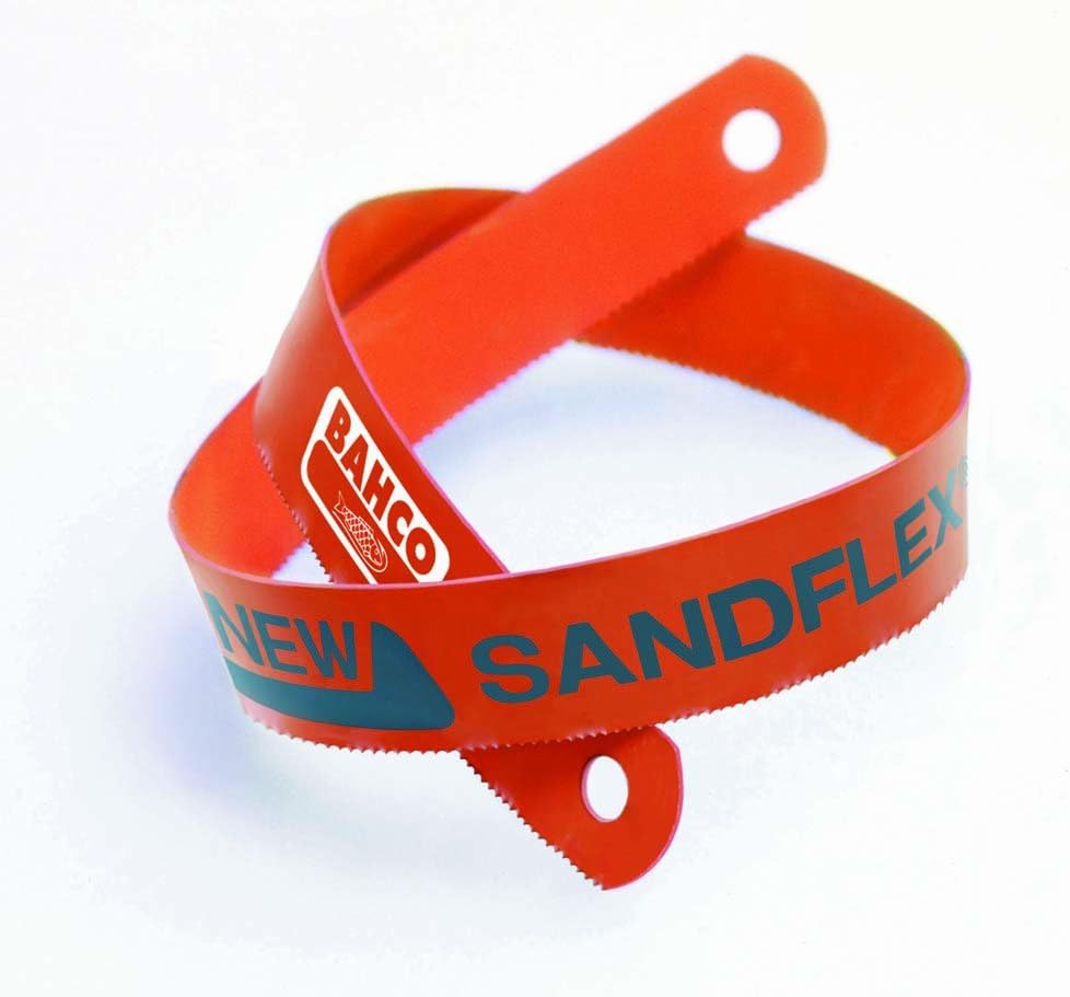 BAHCO 3906300 12 Inch Bimetal Hand Hacksaw Blade with 18 Teeth Per Inch 100pack