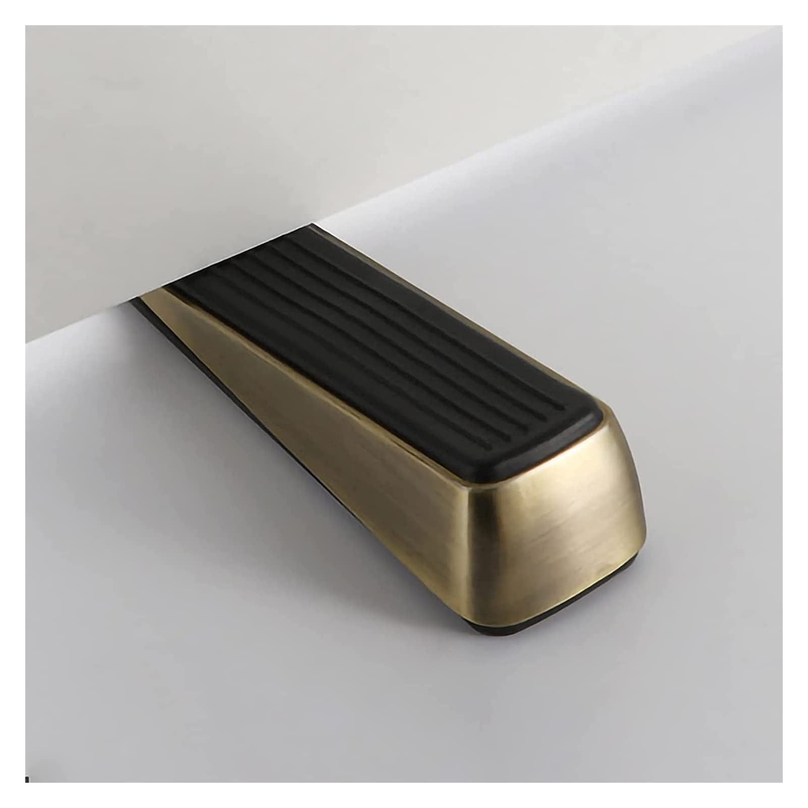 Sbziojhdr Green Bronze Door Stop， Made By Zinc Alloy And Rubber Non-Scratching And Anti-Slip Metal Bumper Buffer Household Door Stop(Green Bronze)