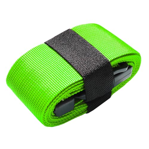 Image of Luggage Straps for Suitcases TSA Approved-2 Pack Bright Personalized Luggage Belt Strap for Suitcase /Carry On Bag Luggage Accessories for Travel (Limegreen)