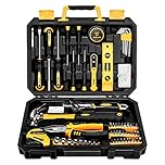DEKO Tool Kit Set Box 100 Pieces Home Repair DIY Tools Basic Hand Toolbox Sets for Home