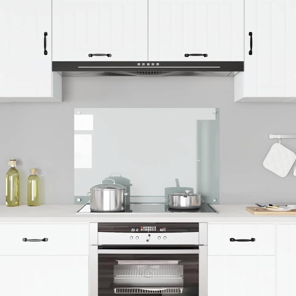 Protector Salpicaduras Cocina Vidrio Templado 90x60 Cm | Resistente Al Calor, Fácil De Limpiar, Incluye Materiales De Montaje, Para Pared De Cocina