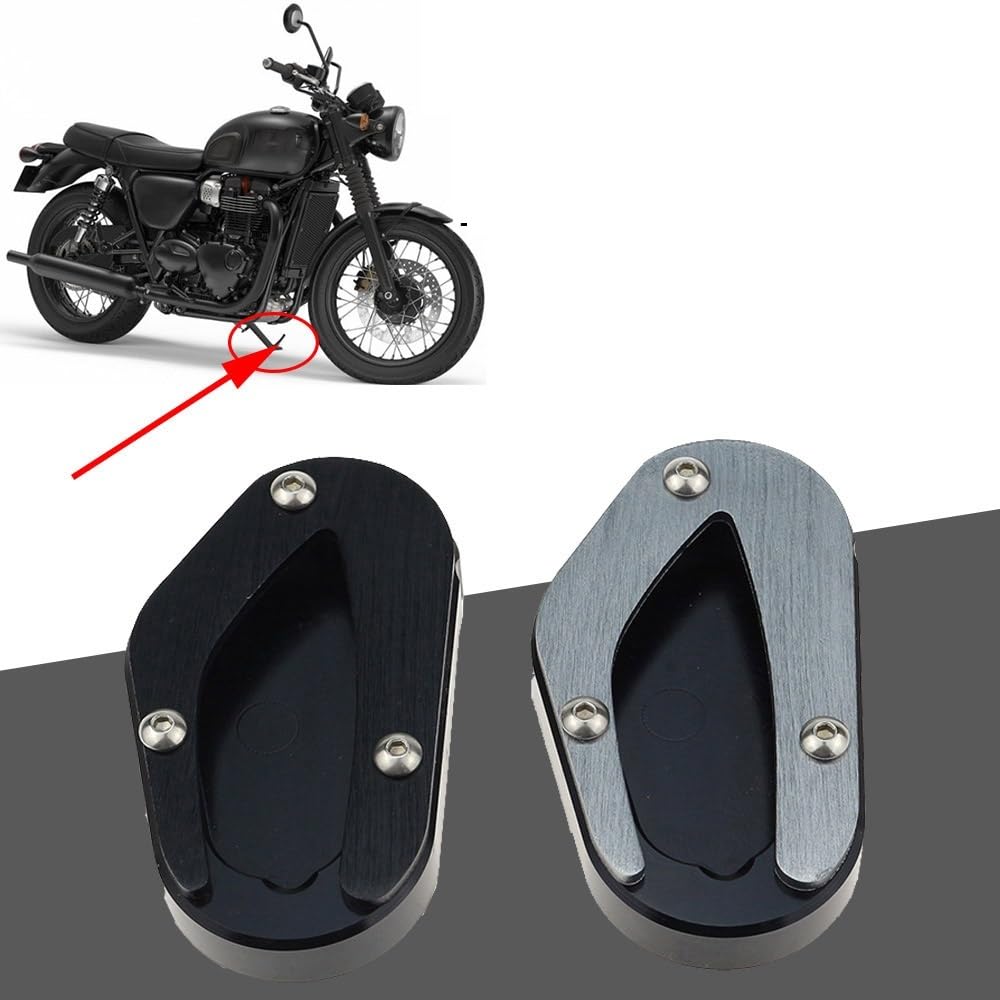 「トライアンフ ボンネビル T100/T120 サイドスタンド用ラック」 Amazon | オートバイのサイドブラケットパッド 用 トライアンフ