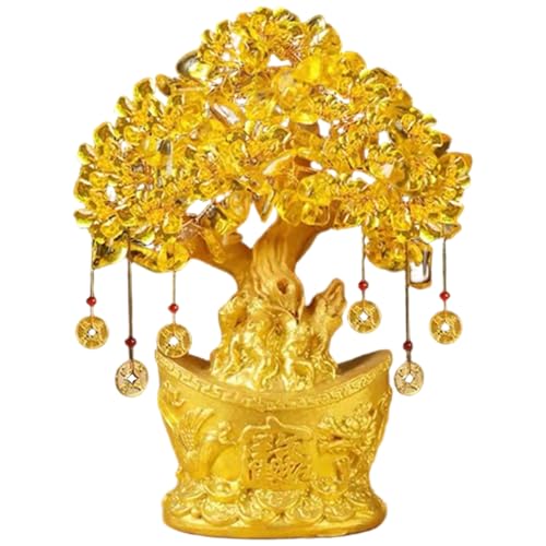 Décor de Feng Shui doré pour attirer le succès au bureau