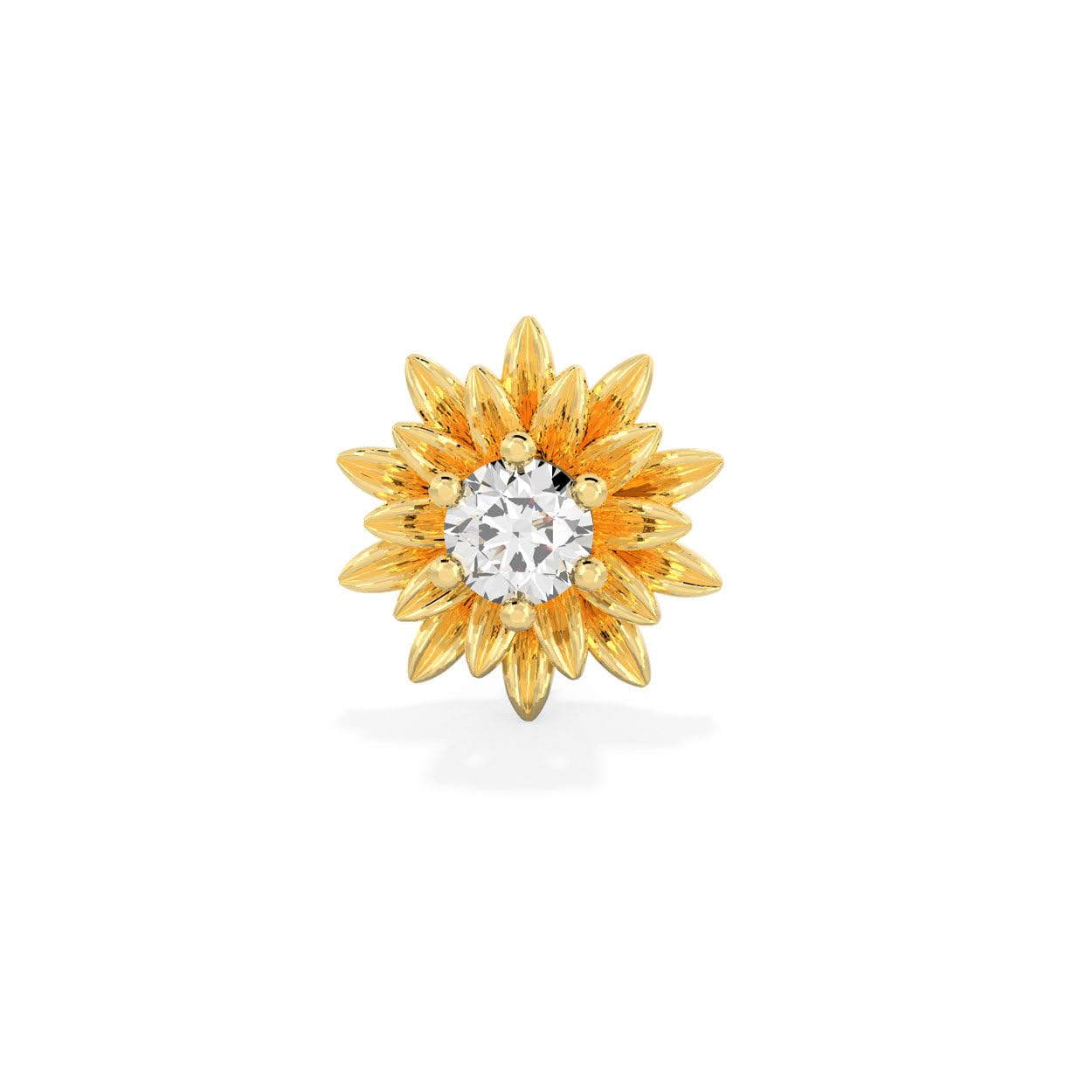 Romantic Floral Sunflower Nosepin-image-47