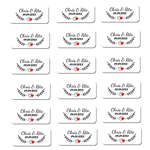 100Pcs Étiquettes Personnalisées De Bulle De Mariage,Bulles Stickers Mariage, Autocollant Bouteille Bulle Savon Flacon Décoration,Autocollants...