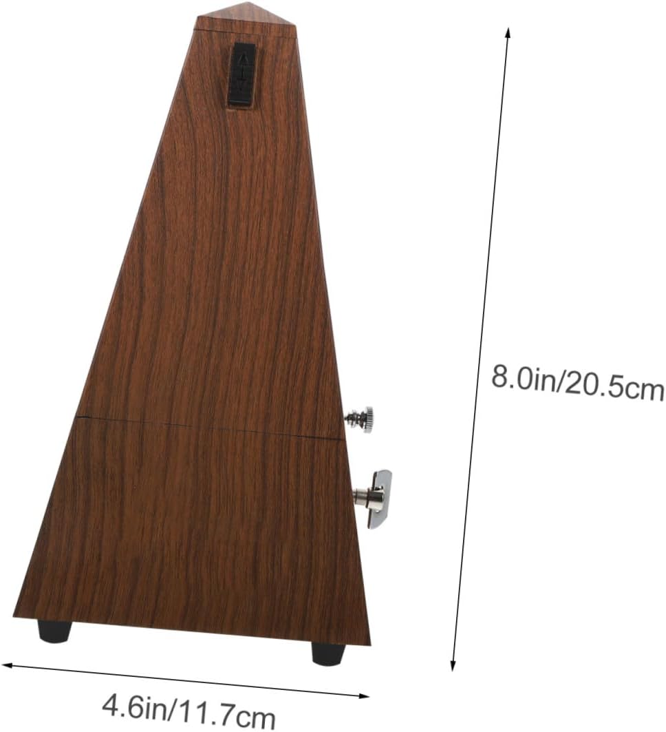 Wooden Tower Mechanical Metronome Instrument Supply with Stereo Sound for Guitar Violin Piano Drum Beginners Rhythm Training