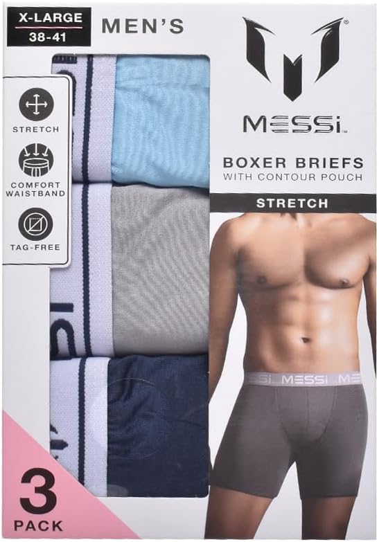 Messi mens 3pk Stretch Boxer Briefs - Image 2