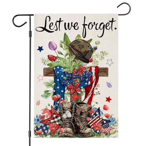 Patrioticgardenflags12x18inchdoublesidedmemorialdaylestweforgetsmallsummerdecorationforfarmhouseholidayyardindependencedayveteransday4thofjulyoutdoordecor Urban Country Home Decor Patriotic garden flags 12×18 inch double sided memorial day lest we forget small summer decoration for farmhouse holiday yard independence day veterans day 4th of july outdoor decor urban country home decor