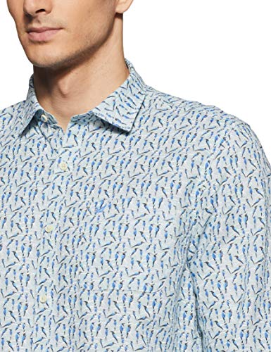 Image of blackberrys Men's Printed Slim fit Casual Shirt