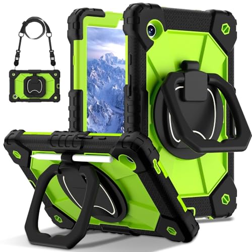 Coque antichoc pour Samsung Galaxy Tab A11 étui silicone rigide SM-X135 vert