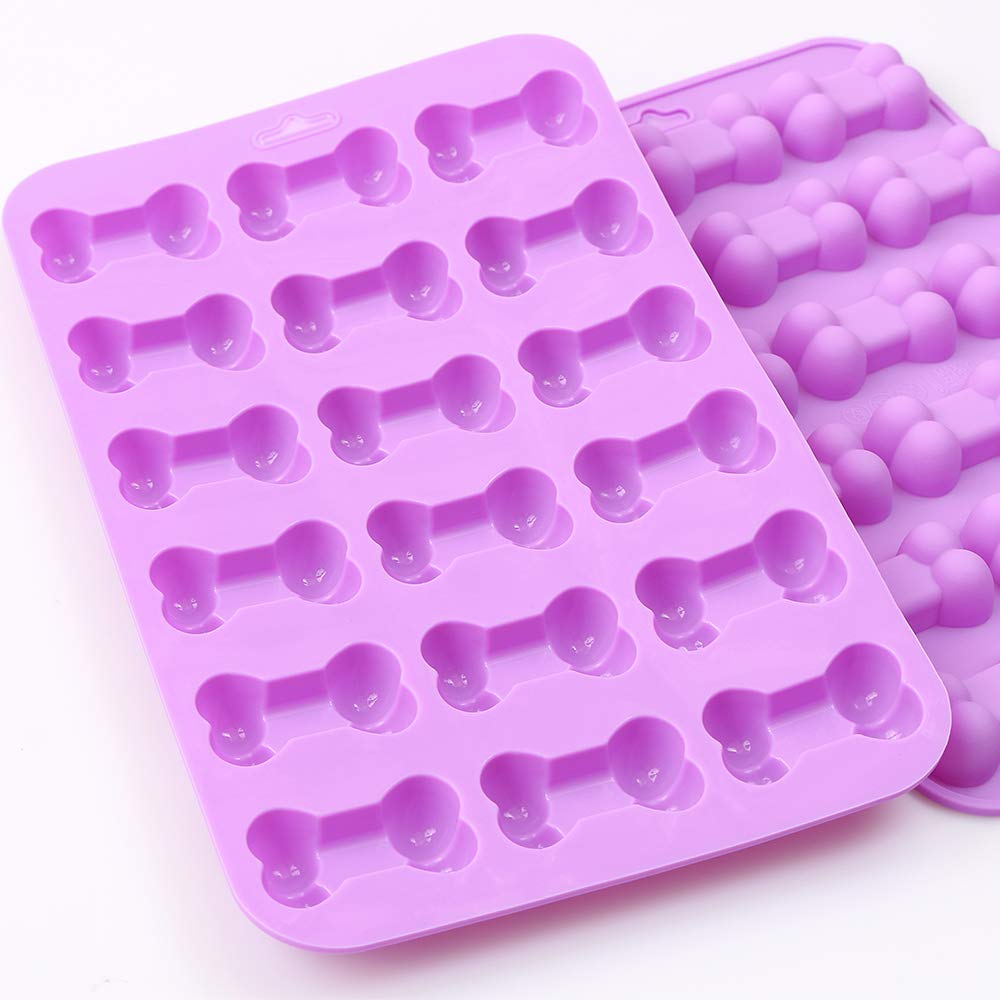 Silikon-Backformen, Lebensmittelqualität, BPA-frei für Schokolade, Süßigkeiten, Kuchen, Pudding, Gelee knochenfarben