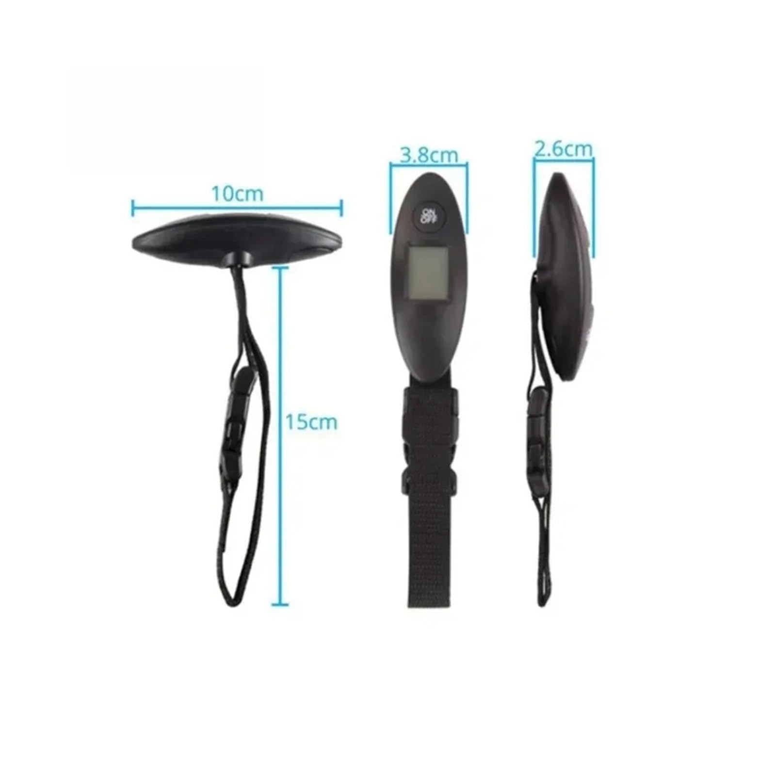 Bilancia per bagagli, Bilancia portatile da 5 pezzi, 40 kg/10 g, ad alta precisione, digitale, con cintura di sospensione, LCD, elettronica for bagagli,per valigia da viaggio