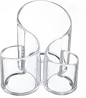 Vista 1 de Caja de almacenamiento de cosméticos Caja de almacenamiento de acrílico Contenedores de maquillaje Contenedor transparente Organizador de cosméticos