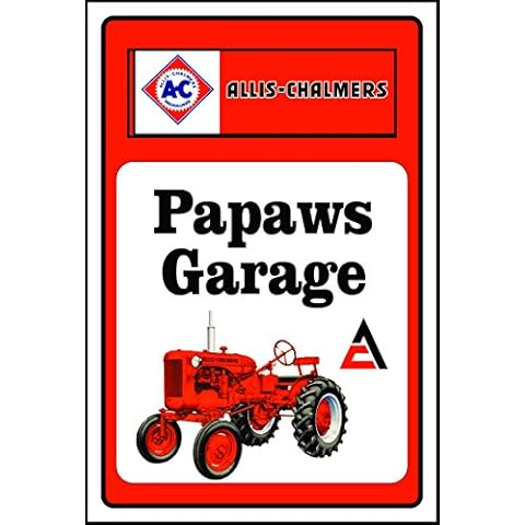 Anchor Graphix Allis Chalmer Tractor Sign PAPAW'S Shop or Custom Name Cover