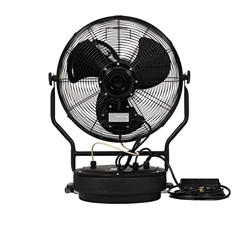 Tpi Pm18Fo Outdoor Rated Power Mister Fan Head & Pump Enclosure Assembly, Medium Pressure, 18" Blade Size, 120-Volt With Gfci Plug #TOP2