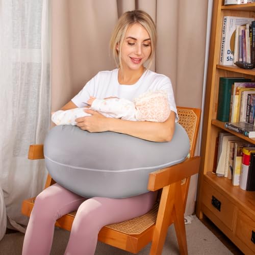 Chilling Home - Chilling Home Original Nursing Pillows for Breastfeeding with 100% Cotton Removable Pillowcase, Breast Feeding Pillow Support for Mom and Baby, Maternity Pillow for Pregnant Women