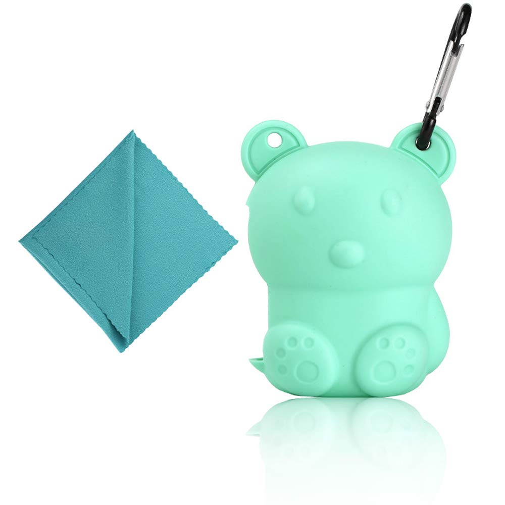 Docooler Portable Fast Drying Microfiber Face Sports Cool Towel with Silicone Case Suitable for Outdoor Travelling Swimming Mountaineering Hiking Camping