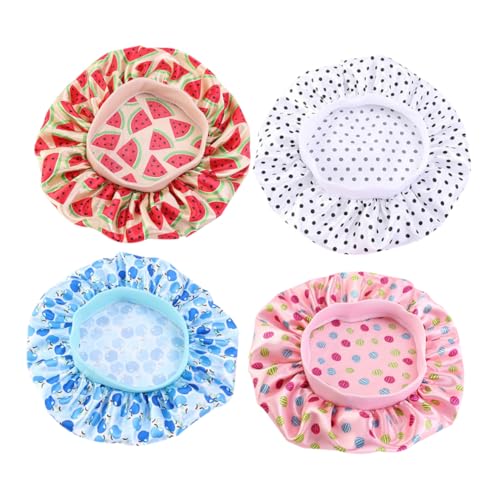 Bonnet élastique en satin Mipcase (12 pièces) pour le soin des cheveux