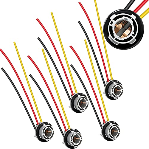 Xiatiaosann 5 PCS 1157 Douille d'ampoule LED, 7528 Adaptateur de prises de faisceau de câbles pour ampoules LED Clignotants Feux de recul Lampes de fonctionnement à temps Cover