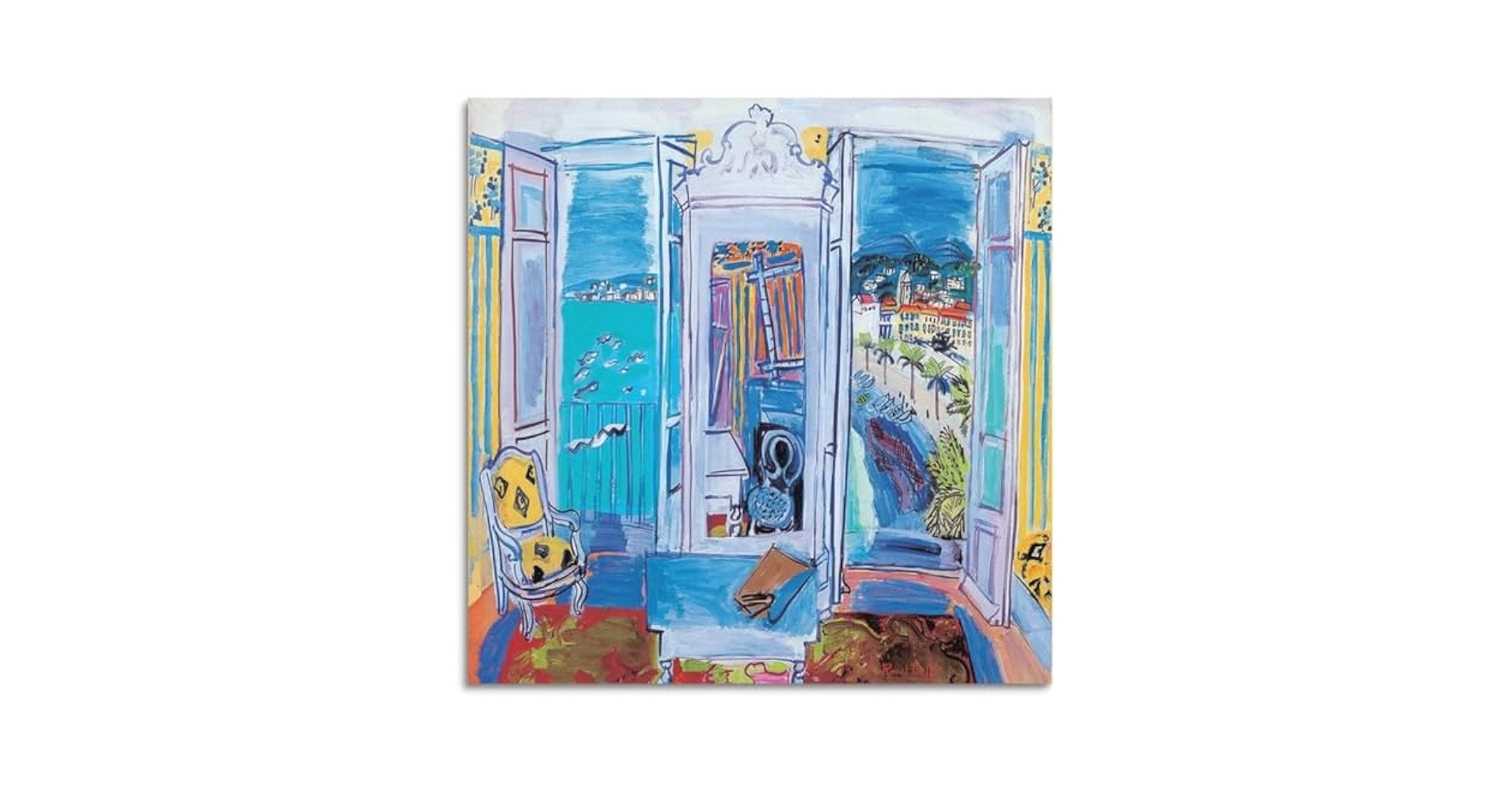 Amazon.co.jp: ラウル・デュフィ ポスター《窓開き》キャンバス