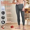 BAMBOO COOL Men's Thermal Underwear Long Johns Pants with Soft Lined Performance Base Layer Bottoms for Cold Weather 2 Pack