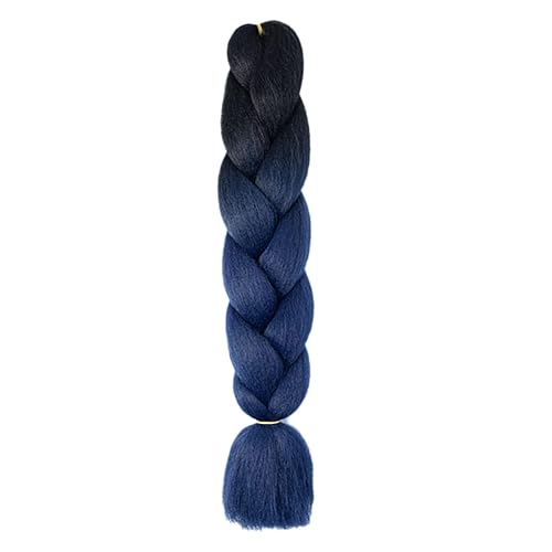 Extensiones de cabello trenzado ombré para mujer, 1 unidad24 pulgadas, cabello trenzado de fibra de ganchillo para trenzas de caja, extensiones de