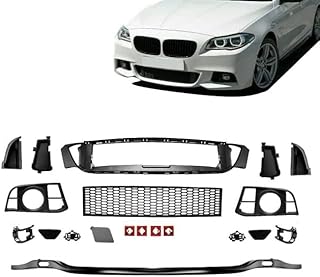 DM Autoteile 14116 Complete Accessory Set for Front Bumper Compatible with BMW 5 Series F10 F11 LCI with M Pack 13-17