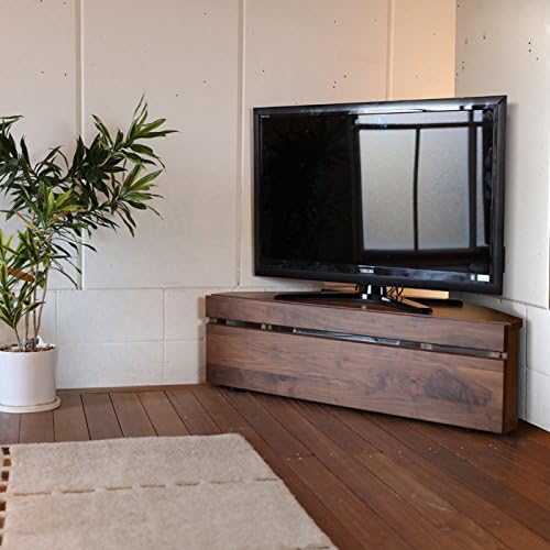 Amazon Con コーナー Tvボード ローボード テレビボード ミッドセンチュリーモダン ウォールナット 幅1 奥行42 高さ35 Cm 北欧 収納付き コーナーラック Tvボード 1cm おしゃれ シンプル ローボード テレビ台 オンライン通販