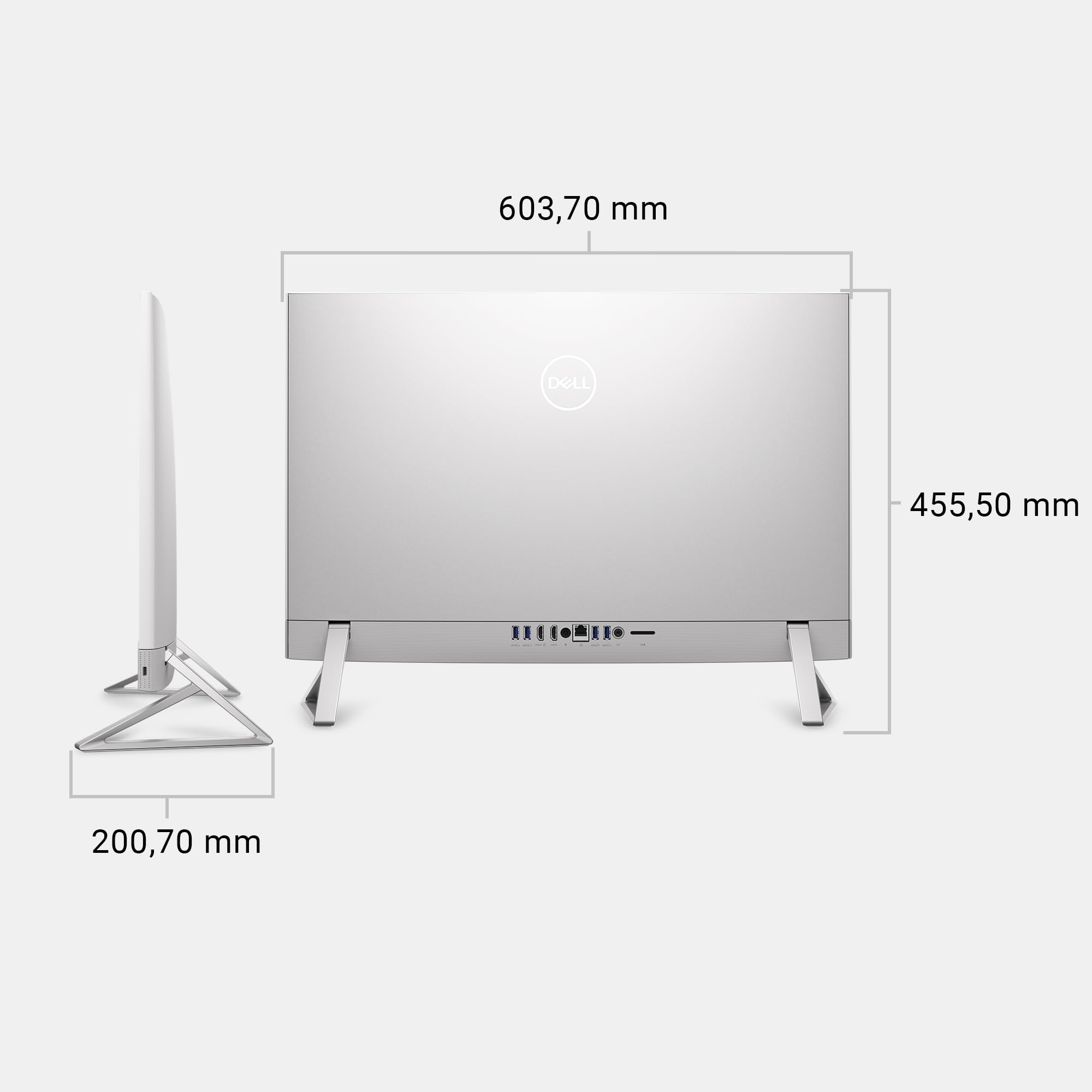 Dell Desktop 27 FHD Intel Core i5-1334U 16GB DDR5 512GB SSD Iris Xe Windows 11 Home White