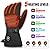 Rechargeable Heated Gloves for Men Women, 7.4V Electric Thermal Gloves,Winter Waterproof & Windproof Ski Glove for Outdoor Motorcycle Riding Hunting Fishing