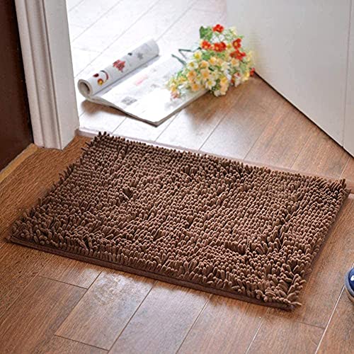 Tapis de bain en chenille shaggy E 50x33cm lavable et antidérapant - 2