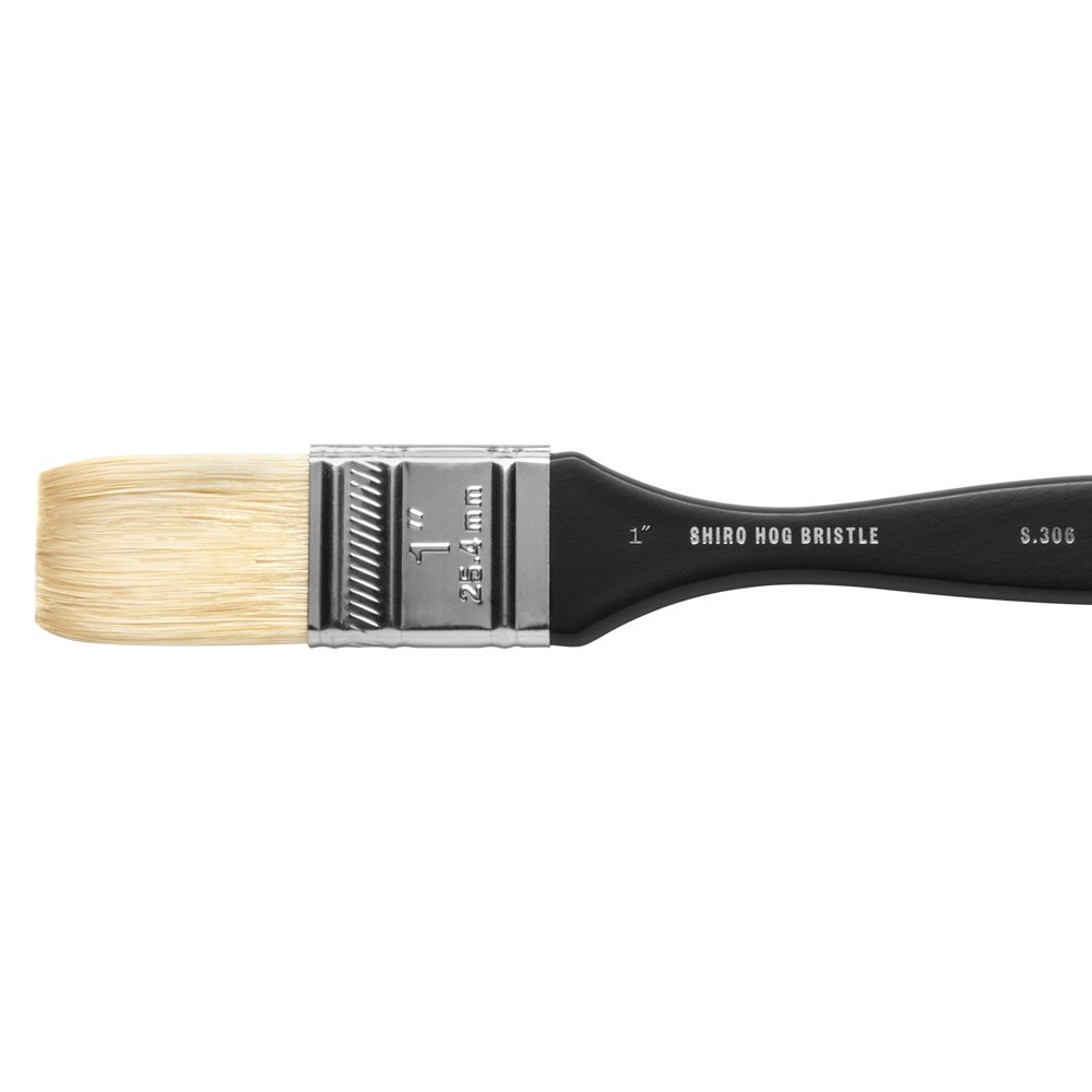 Jackson's : Shiro : Professional Hog Bristle Hair Brush : Mottler : 1in