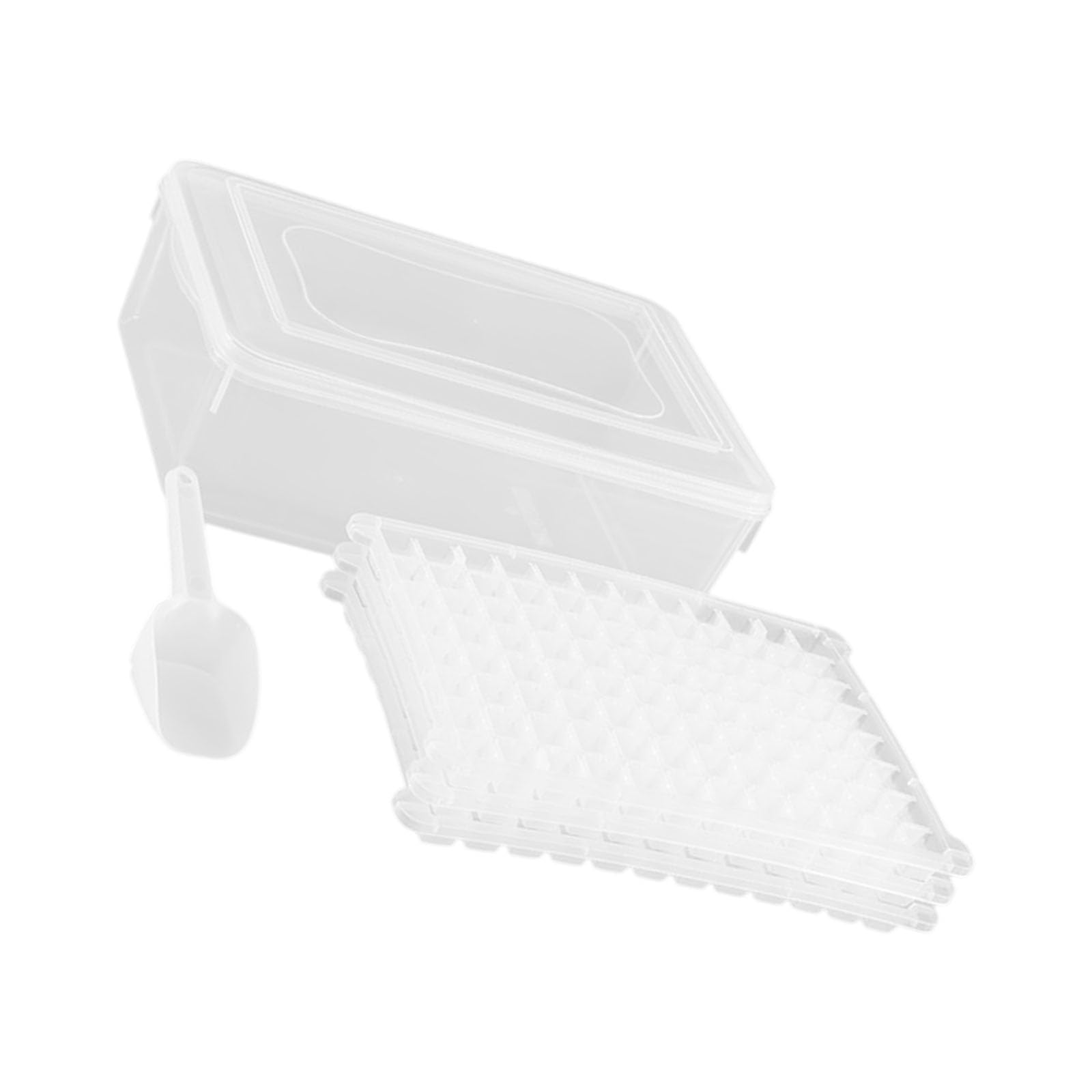 carotoe Multipurpose Freezers Ice Tray Stackable Ice Mold with Easy Demolding Feature for Homemades Frozens Treats and Beverages Pp Cubes Tray