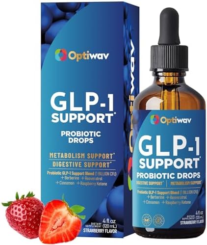 GLP-1 Support Probiotic Supplement for Weight Loss Fat Burner Support – Daily Natural Herbal Supplement for Women Men Digestive & Metabolic Health