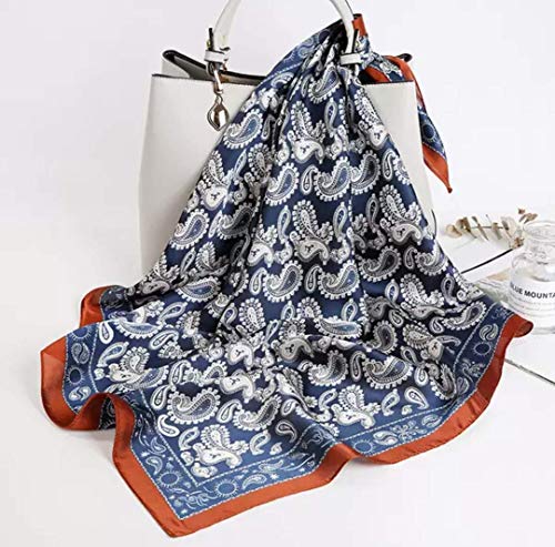 Image of ANDANTINO 100% Mulberry Silk Scarf -21 inch Square Neckerchief with Gift Packed