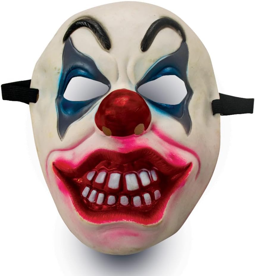 Mad Toys Creepy Killer Clown Mask Halloween Costumes Accessory for Kids and Adults,Trick or Treat Roleplay Dress Up Theme Party Events