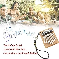 Stecto 8 Clés Pouce Piano, Haute Qualité Doigt Instrument, Tuning Hammer, bois Acajou, Marimba Cadeau Musical pour… - Les Beatles, Paul McCartney, John Lennon, RIngo Starr, George Harrison Stecto 8 Clés Pouce Piano, Haute Qualité Doigt Instrument, Tuning Hammer, bois Acajou, Marimba Cadeau Musical pour… – Image 3